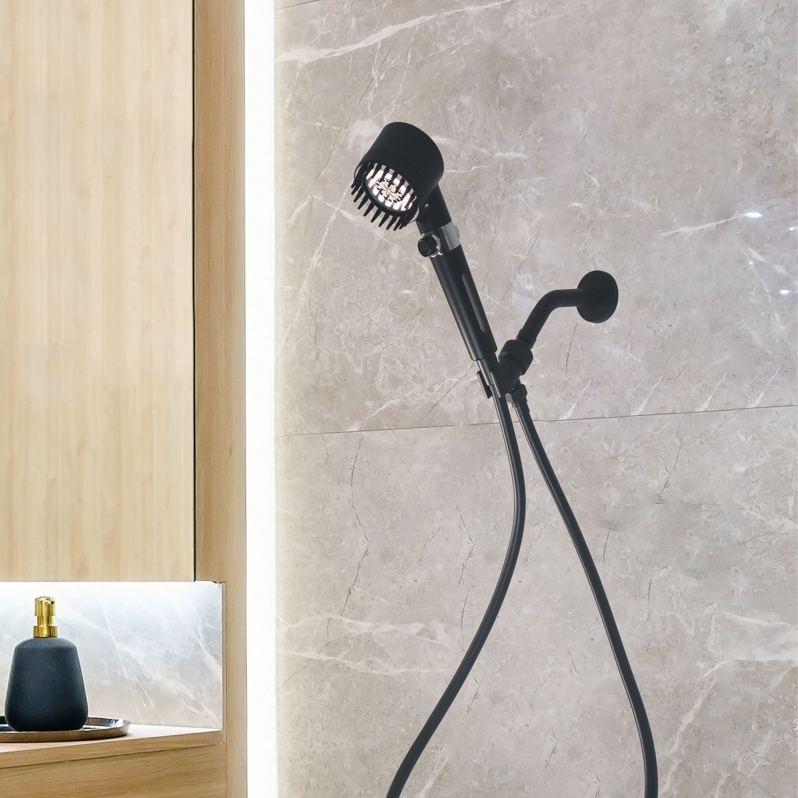 Cap de duș cu masaj cu mineralstream