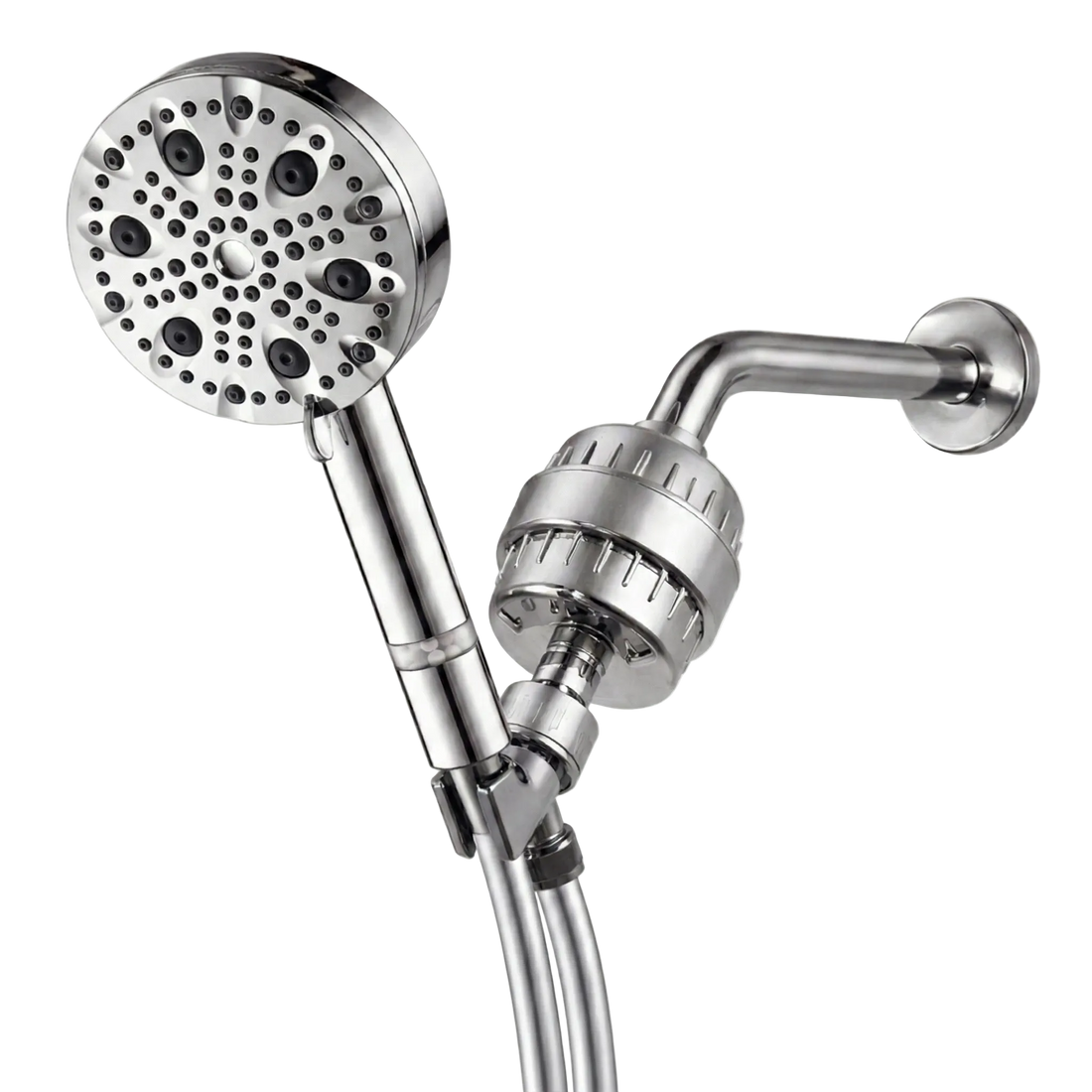 Luxe 9 Mode Showerhead Complete Shower Kit