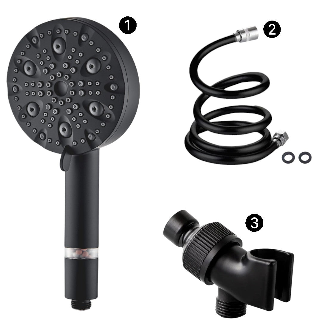 Luxe 9 Mode Showerhead Shower Essentials Kit – Mineral Stream