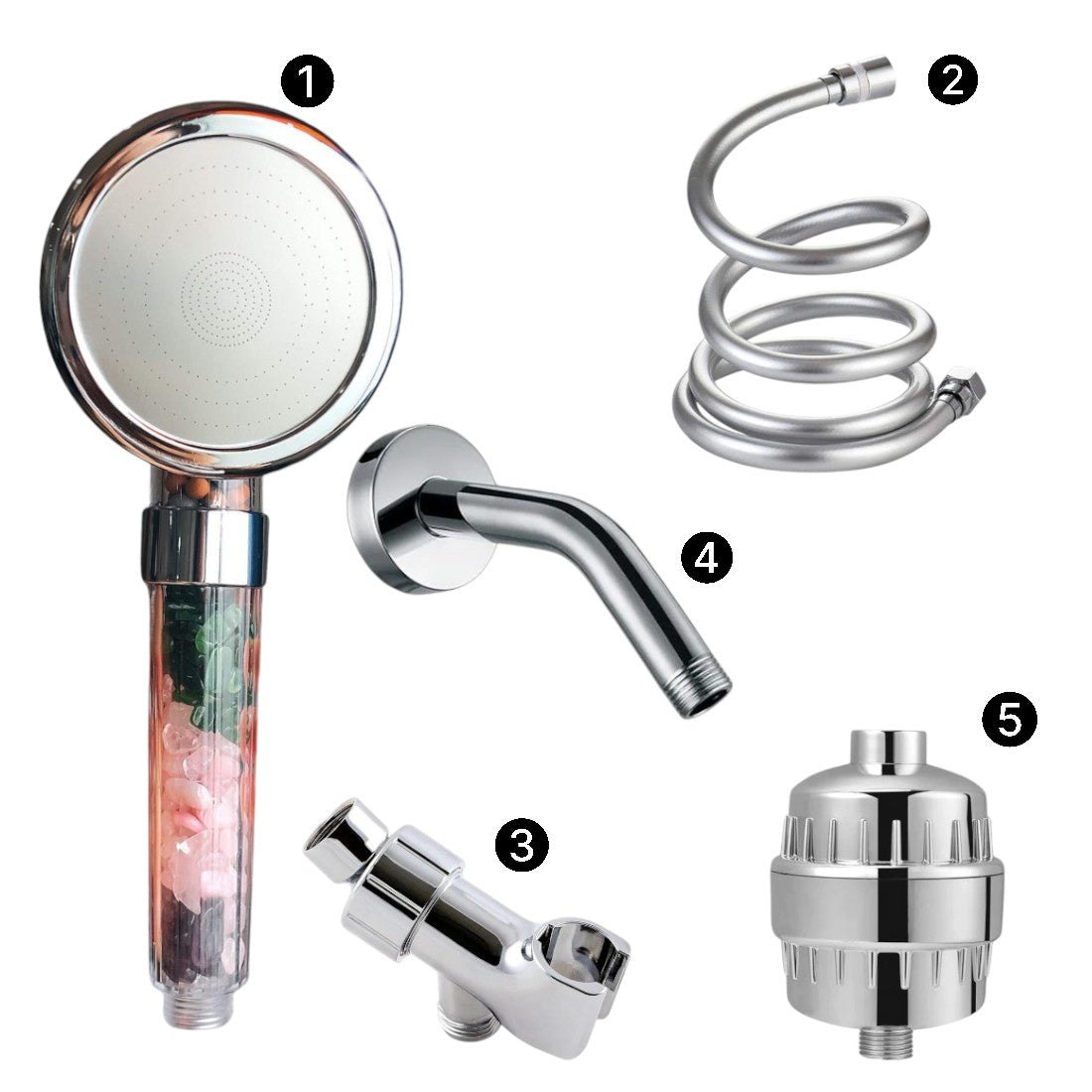 Chakra Showerhead Complete Shower Kit