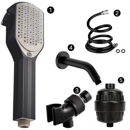 MineralStream Detangler Comb Shower Head